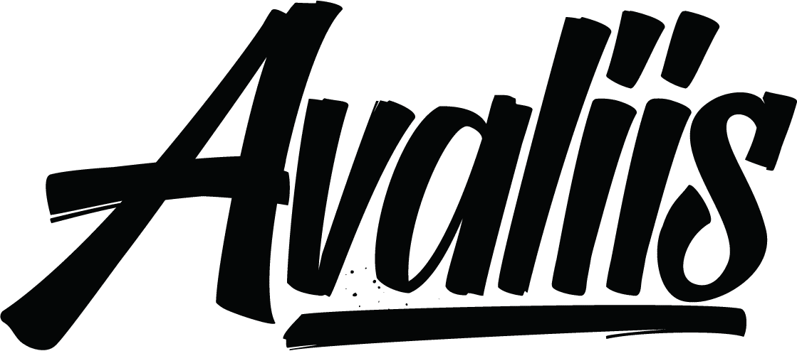The image displays the word "Avaliis" in bold, stylized black lettering with an underline.